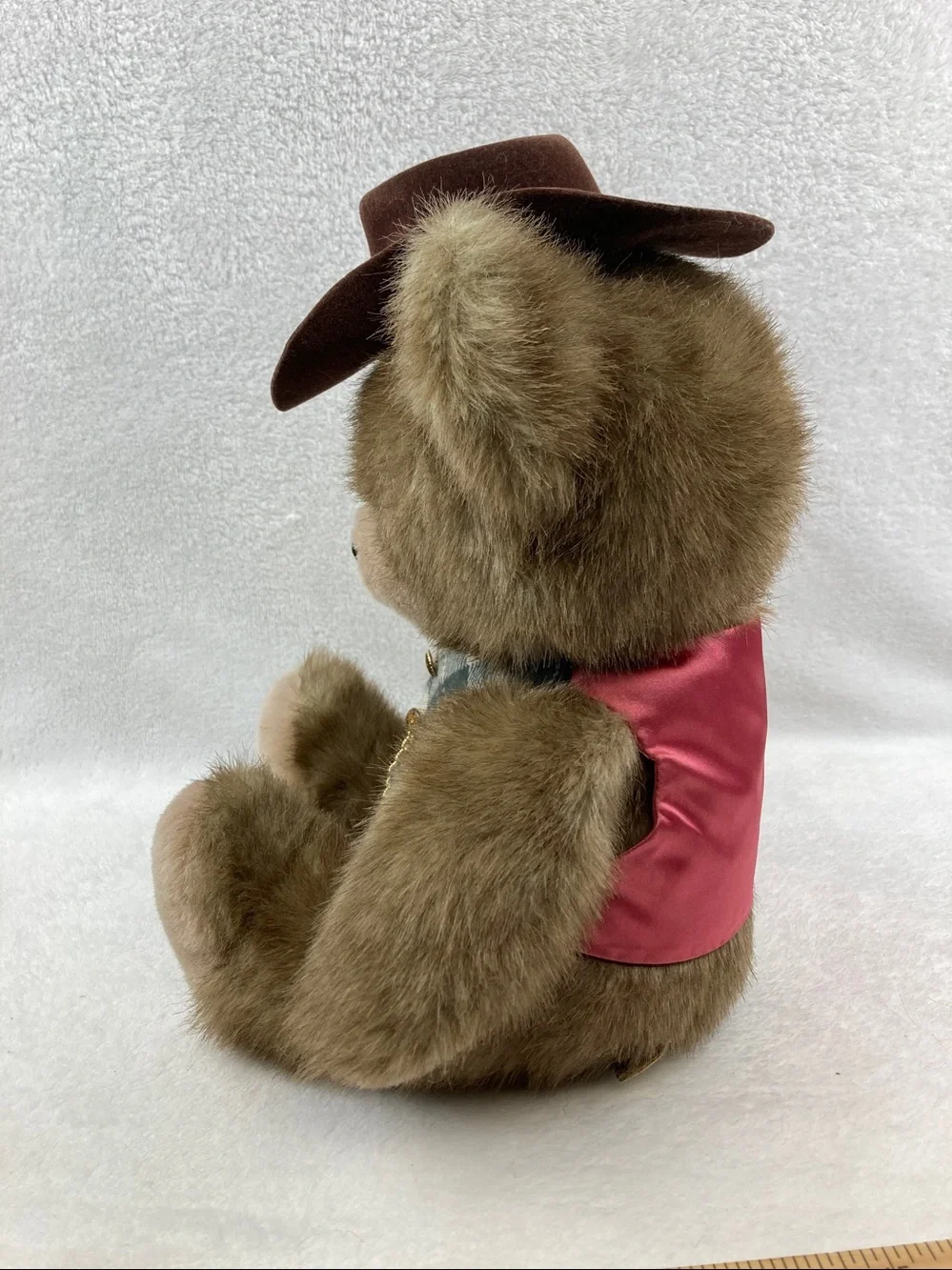 VTG Applause Chaz Brown Gentleman Cowboy Teddy Bear Plush Stuffed Animal Toy 16”